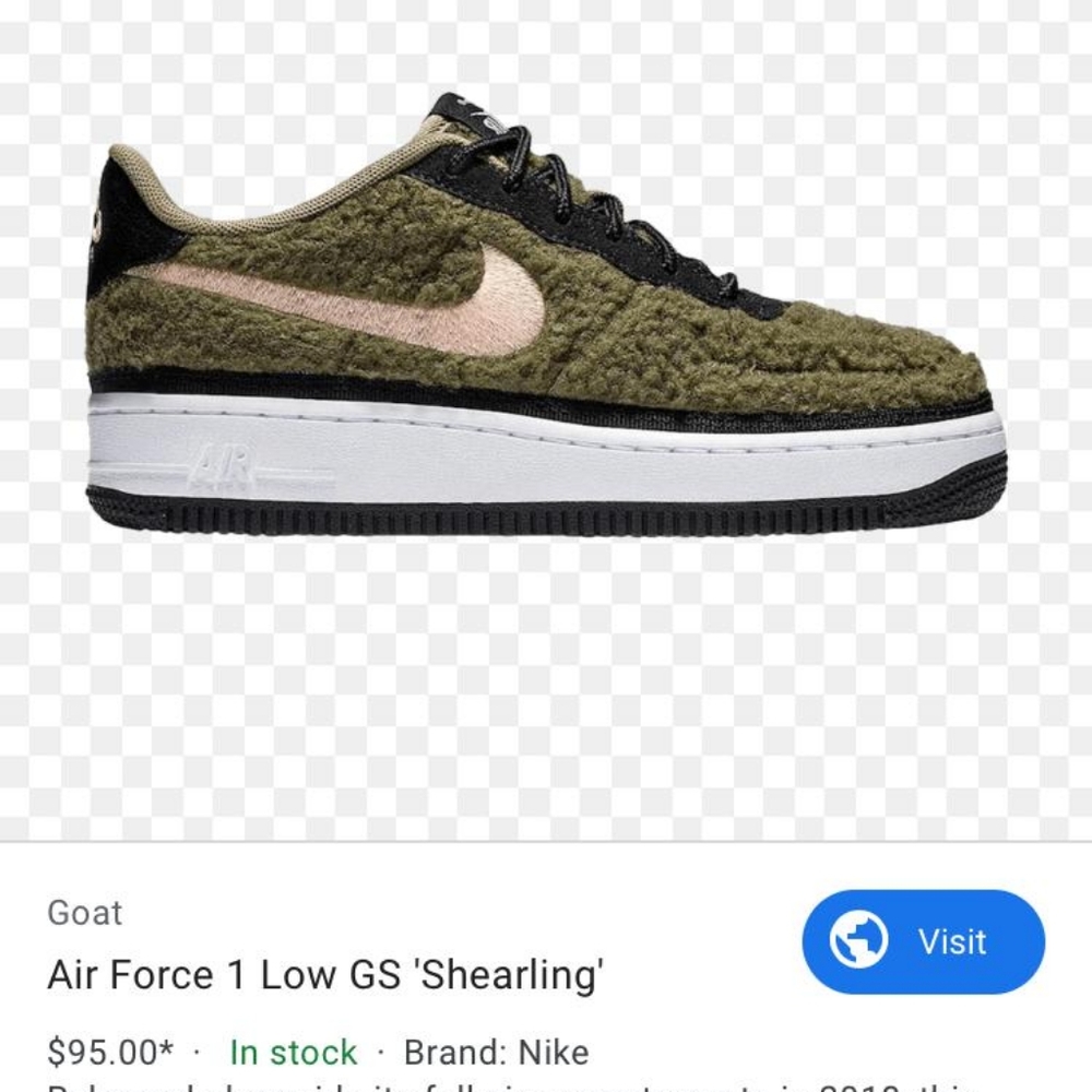 Nike airforce 1 shirlng